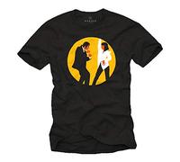 MAKAYA 80´s Vintage Mens T-Shirt - Vincent & Mia Pulp Dance Black Size L