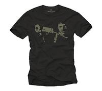 MAKAYA Cool Film t-Shirt for Men Pulp Fiction Black Size XL