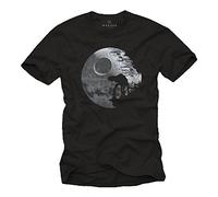 MAKAYA Death Star with at at T-Shirt Black Size L