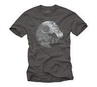 MAKAYA Death Star with at AT T-Shirt Grey Size L