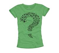 MAKAYA Funny T-Shirts for Women The Riddler Green Size L