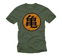 MAKAYA Roshi's Gym T-Shirt Son Goku Dragon Green Size L
