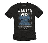 MAKAYA Wanted Monster Men`s T-Shirt - Cookie Black M