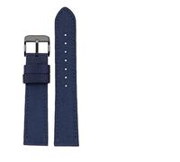 MAKAZHZZRM 20mm, 22mm, 24mm Nylon+Genuine Leather Watchband Fit For Seiko SRPC31J1/Citizen Tissot Mens Wrist(Blue bk,22mm)