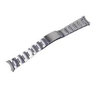 MAKAZHZZRM 20mm Silver Watch Band 316L Stainless Steel Strap Oyster Bracelet Fit For Seiko Prospex Alpinist SPB115 117 121 123 209 210