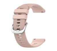 MAKAZHZZRM 22mm 20mm 18mm Silicone Band Fit For Garmin Forerunner 255 255S Music 245 55/Venu 2 Plus 2S/Vivoactive 4 3 4S Watch Strap(Pink,18mm)