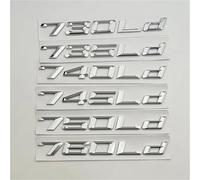 MAKAZHZZRM 3D ABS Chrome Car Trunk Letters Sticker 730d 735d 740d 745d 750d 760d Emblem Logo Fit For BMW F01 F02 G11 G12 Auto Accessories(730d)