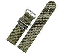 MAKAZHZZRM Canvas Strap Suitable Fit For Seven Friday Watches T1 / T2 / M2 / M3 P2b / P3 / Q2 Nylon Bracelet Men's Watch Accessories 26 28mm(Green sk,28mm)