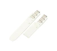 MAKAZHZZRM Fit For Cartier 21st Century Watch Band W10125U2 Special Convex Interface Silicone Strap Watch Accessories Black White 10x20mm(White-No Buckle)