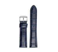 MAKAZHZZRM Fit For Casio Watch Edifice Series EFB-670 EFV-600 EFS-S510 Soft Cowhide Strap 18mm 19mm 20mm 22mm Watch Strap(Dark blue sk,22mm)