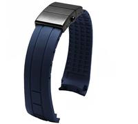 MAKAZHZZRM Fit For Citizen M005 Series Sweat-Proof Comfortable Soft Rubber Men's Outdoor 22 23MM Watch Strap(Blue-Black-Z12,22mm)