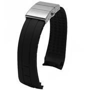 MAKAZHZZRM Fit For Citizen M005 Series Sweat-Proof Comfortable Soft Rubber Men's Outdoor 22 23MM Watch Strap(Black-Steel-Z12,22mm)