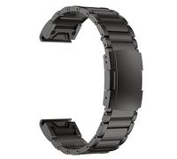 MAKAZHZZRM Fit For Garmin 22mm 26mm Quickfit Titanium Straps Fit For Fenix 7X 7XPRO 6X 7PRO 7 6(Black,22mm)