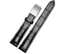 MAKAZHZZRM Genuine Leather Watch Strap Fit For Casio Sheen Series She-50a0/5018 5012 5023 Women's Watch Band Folding Buckle 16mm Watch Strap(Black-steel,18mm)