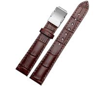 MAKAZHZZRM Genuine Leather Watch Strap Fit For Casio Sheen Series She-50a0/5018 5012 5023 Women's Watch Band Folding Buckle 16mm Watch Strap(Brown-steel,18mm)