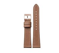 MAKAZHZZRM Hand-Made Palm Pattern Leather Watchband Layer Calfskin Bracelet 18mm, 20mm, 22mm Is Suitable Fit For Antique(Yellow rose gold,18mm)