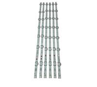 MAKAZHZZRM LED Strip Fit For Toshiba 49U5766DB 49U6763DB 49U6663DB 49U5863DB Fit For Hitachi U49H700 VES490QNDL-2D-N11 VES490QNDS-2D-U11(Kit 6pcs For 1 TV)