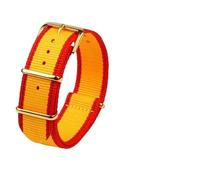 MAKAZHZZRM Nylon Watch Band Fit For Seiko No. 5 Street Overlord Limited Edition SRPF23 SRPF24 SRPF19K1/SRPF20K1 Nylon Cowhide Bottom Watchband(Yellow gk)