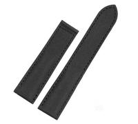 MAKAZHZZRM Nylon Watch Strap Flat Interface Fit For Cartier Men's And Women's Black Canvas Strap Bracelet 18 20(Black-No Buckle,20mm)