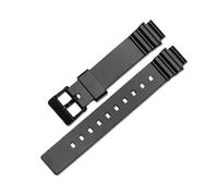 MAKAZHZZRM Resin Watch Strap Fit For Casio Watch Band MRW-200H S300 LRW-200H Watch Accessories(Black-2-Black)