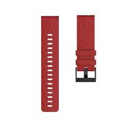 MAKAZHZZRM Soft Silicone Watchband Fit For SUUNTO 9 Baro Copper Band 24mm Width Silicone Replacement Wristband Strap Fit For SUUNTO 9 Baro/Spartan(Red)