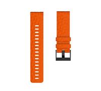 MAKAZHZZRM Soft Silicone Watchband Fit For SUUNTO 9 Baro Copper Band 24mm Width Silicone Replacement Wristband Strap Fit For SUUNTO 9 Baro/Spartan(Orange)