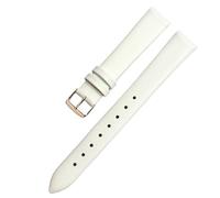 MAKAZHZZRM Watch Band Women's Genuine Leather Fit For Flyta Clover Flower Language One Jonas & Verus First Layer Cowhide 12mm 14mm 16mm(White-Rose,20mm)