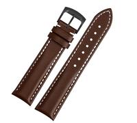 MAKAZHZZRM WatchBands Fit For Breitling Watch Band Aviation Timing 1 Series Ab0120 Avengers V17311 Blackbird Leather Watch Strap(Brown whiteBlack,22mm)