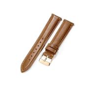 MAKAZHZZRM Women's Comfortable Soft Watchband Fit For Casio Fit For Longines Universal Leather Watch Strap(Brown-Rose-K1)