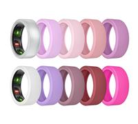 MAKCPOIMER 10 Pack Ring Cover for Oura Ring Gen 4/3, Silicone Protector for ULTRAHUMAN Ring AIR Working Out Accessories Men Women (All 10 Colors-2, L (12/13/14/15))