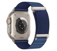 MAKCPOIMER Alpine Loop Compatible With Apple Watch, Alpine Watch Band with Metal C-Clasp Connector for iWatch Series Ultra 2/9 8 7 6 5 4 3 2 1 SE/SE 2 (38/40/41mm, Navy Blue)
