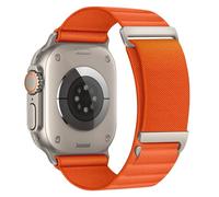 MAKCPOIMER Alpine Loop Compatible With Apple Watch, Alpine Watch Band with Metal C-Clasp Connector for iWatch Series Ultra 2/9 8 7 6 5 4 3 2 1 SE/SE 2 (38/40/41mm, Orange)