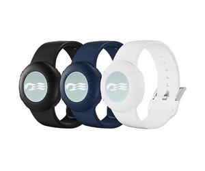 MAKCPOIMER Sport Band for Princess Cruise Medallion, 3/4 Pack Silicone Wristband for Holding Carnival Ocean Medallion, fit Men Women, 3P-Black+MidnightBlue+White, M-L, Modern