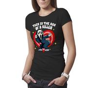 Makdi This is The Ass of A Killer Ghostface Women's Black T-Shirt Size L