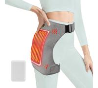 Makdly Hip Heating Pad for Sciatica Pain Relief, Cordless Heated Hip Wrap for Women Men, Electric Portable Hip Heat Pad with 10000mAh Power Bank for Lower Back, Buttocks, Thighs, 3 Temp Adjustable