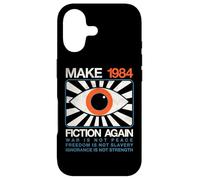 Make 1984 Fiction Again Dystopian Distressed Case for iPhone 17