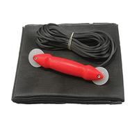 Make-2-Fit P 7515 Door Repair Kit with Rolling Tool, Replacement for Window or Patio Doors, 36" x 84", Charcoal Fiberglass Screen Cloth and Black Spline