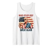 Make 4th Of July Great Again Patriotic Firework Donald Trump Tank Top