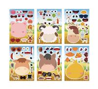 Make a Face Sticker - Face Sticker Make a Face, Children's Animal Crafts | Portable Create Your Own Sticker Kit, Multipurpose Sticker Sheets for Goodie Bags, Kids P