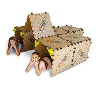 Make-A-Fort Explorer Kit - Create Large Forts for Kids - Ages 4+ - Fun for the Whole Family - Build Forts, Mazes, Tunnels, and More - Durable, Reusable - Swiss Craftsmanship
