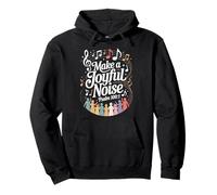 Make a Joyful Noise Psalm 100:1 Christian Bible Verse Choir Pullover Hoodie