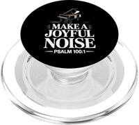Make a Joyful Noise Psalm 100:1 Christian Bible Verse Piano PopSockets PopGrip for MagSafe