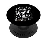Make a Joyful Noise Psalm 100:1 Christian Bible Verse PopSockets Adhesive PopGrip