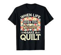 Make A Quilt Funny Quilting Quilter Value Graphic T-Shirt, Men, Black, S