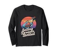 Make a Ship in a Bottle 'Sailing Dreams' Art Long Sleeve T-Shirt