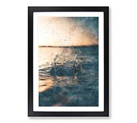 Make a Splash Painting Framed Print | A2 Black Framed Wall Art | Ready to Hang | Modern Historical Picture | Living Room Bedroom Lounge Office