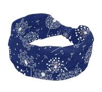 Make a Wish Blowball Women’s Headbands Elastic Wide Turban Headband Soft Head Bands Non Slip Hairband for Yoga Workout Sport Running