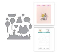 Make A Wish! Etched Dies for Coordinating Stamp Set from The Say Cheese Classic Pooh Birthday Collection by Simple Stories