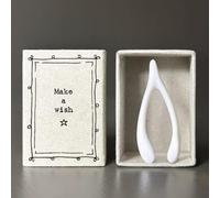 Make a Wish | Porcelain Wishbone | Cracker Filler | Little Gift