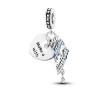 Make a Wish Stars Charms for Bracelets Necklaces Sterling Silver, Dijes para Pulseras Bisuteria Pendants Beads DIY Charm Jewelry Gifts for Women and Her